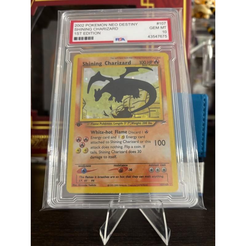Carta Decorativa Shining Charizard 1ST