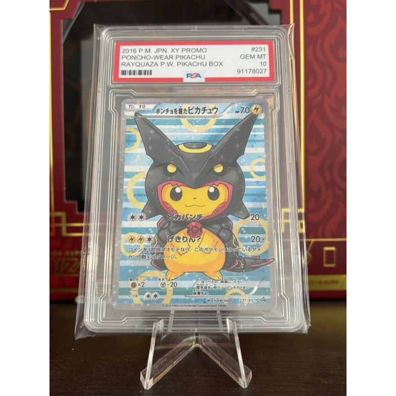 Carta Decorativa Pikachu Rayquaza Black