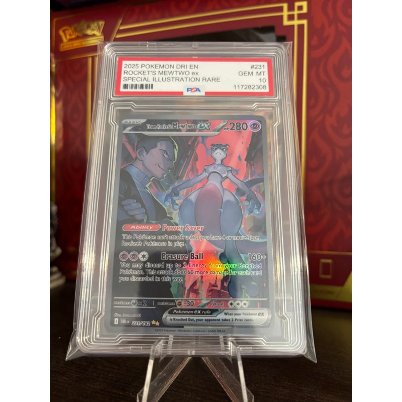 Carta Decorativa Team Rocket's Mewtwo ex