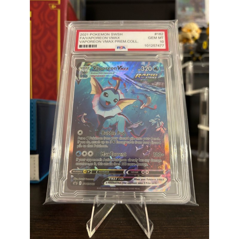 Carta Decorativa Vaporeon VMAX 2021