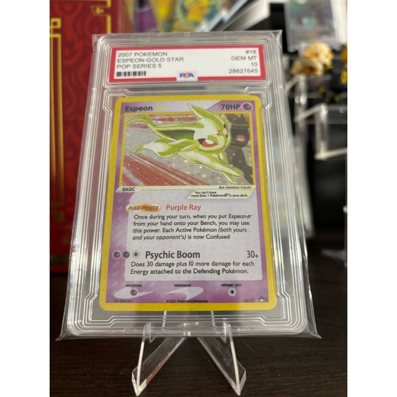 Carta Decorativa Espeon Gold Star