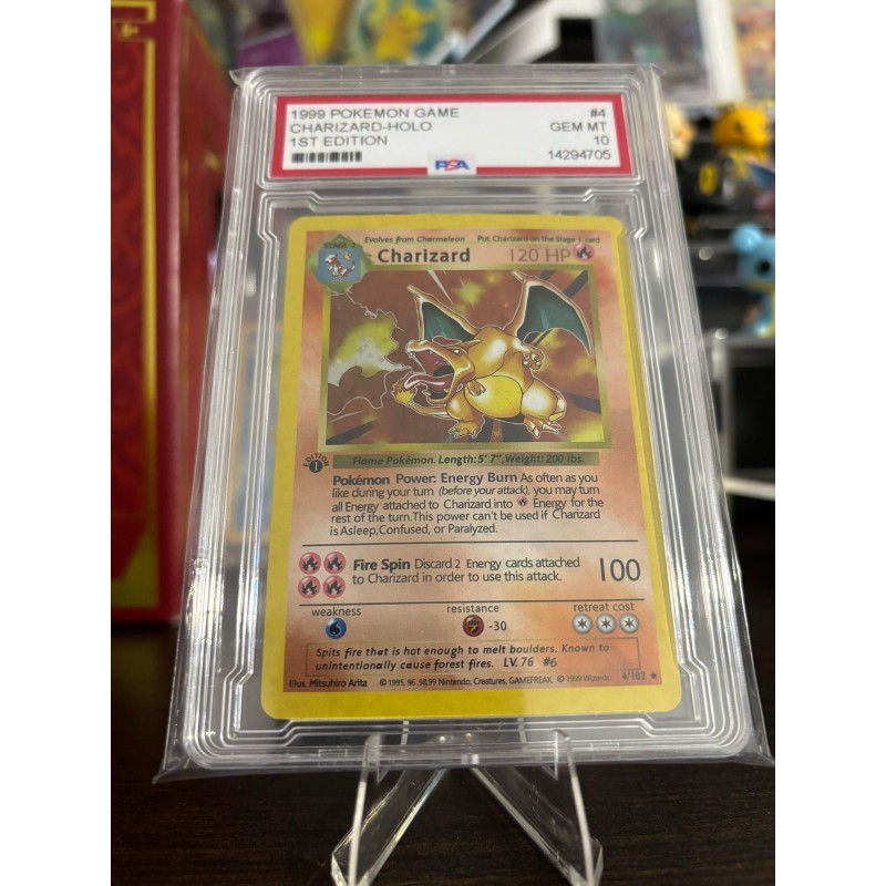 Carta Decorativa Charizard 1ST